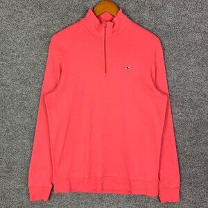 Vineyard Vines Quater Zip Mock Neck‎ Pullover Sweatershirt Women Medium